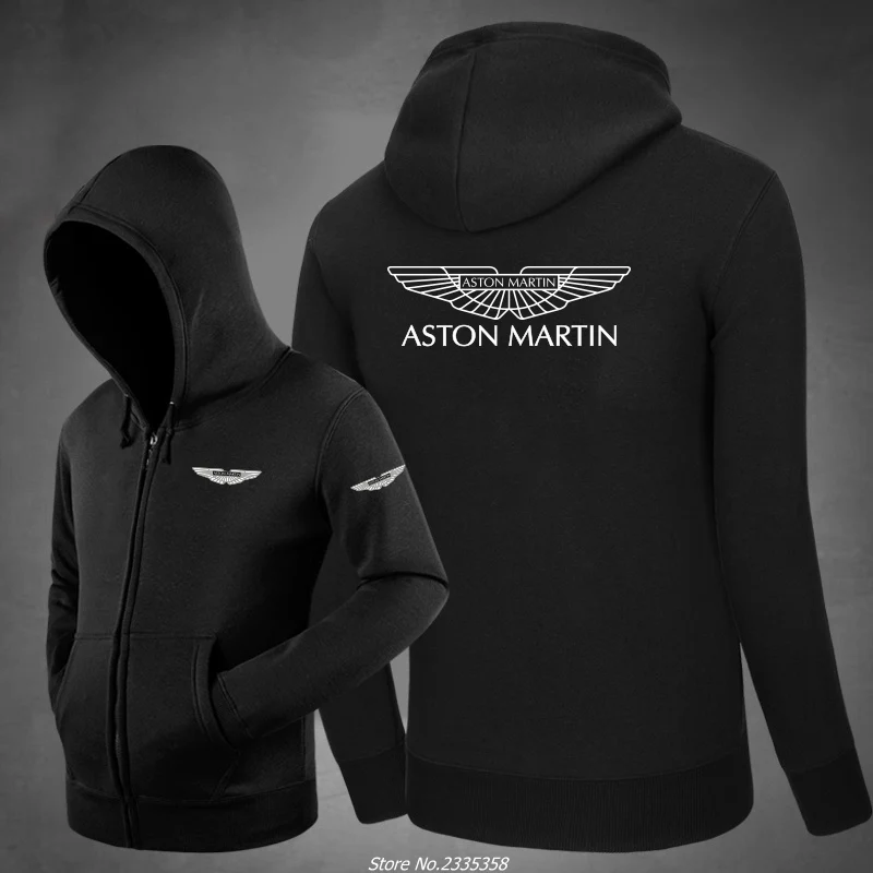 Мужская осенне зимняя Повседневная Толстовка с длинным рукавом Aston Martin толстовка