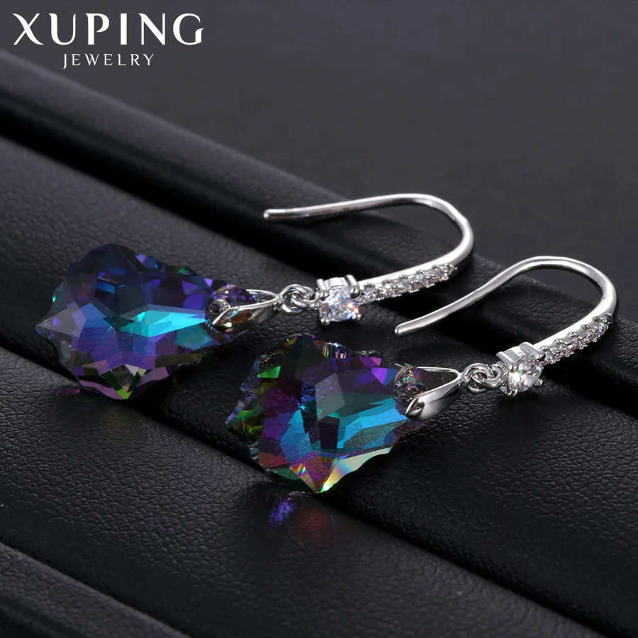 11,11 предложения Xuping, модные серьги, высокое качество, кристаллы от Swarovski, цветное покрытие, очаровательный дизайн для женщин, подарок M23-92538