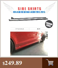 Задний спойлер для Audi A3 S3 Sline RS3 Sedan 2013- задний багажник спойлер для багажника крыло из углеродного волокна/FRP