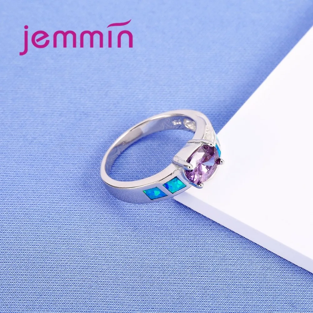 Фиолетовый драгоценный камень женские кольца для невесты свадебные ювелирные