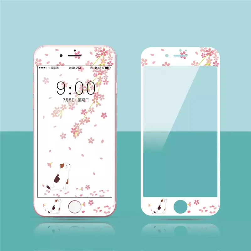 3D мягкое закаленное стекло для iPhone 8 7 plus полное покрытие защита экрана прекрасные