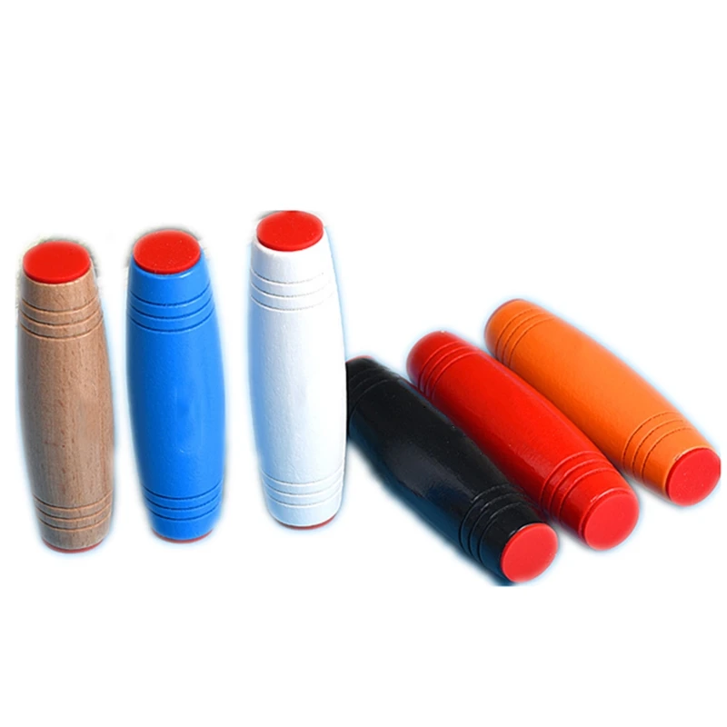 Деревянный Ручной Спиннер антистресс руллвер флип палка Забавный снятие стресса