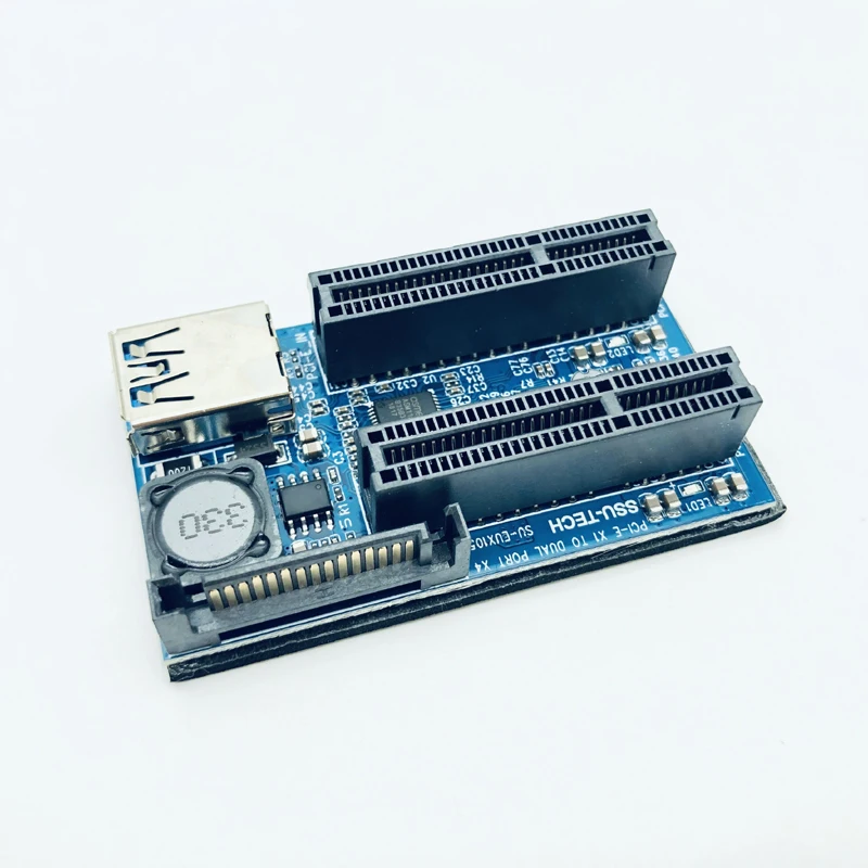 Плата расширения H1111Z PCI Express E Райзер PCIE X1 на X4 карта Райзера SATA Power 30 см