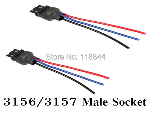 2 шт. адаптер для штекера 3156 3157 жгуты проводки фар задний фонарь модифицированный