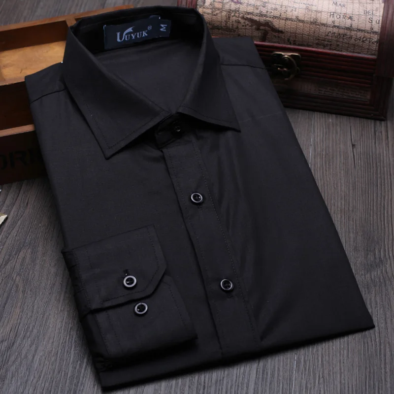 Новинка 2019 мужские классические рубашки с длинным рукавом деловые Мужская