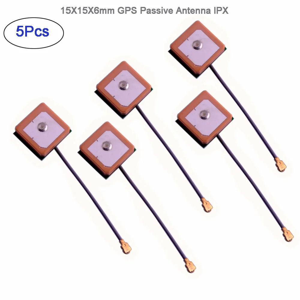 

5pcs/lot 15X15X6mm GPS Passive Antenna IPX 50ohms 1575.42MHZ for GPS Module RCmall FZ3197