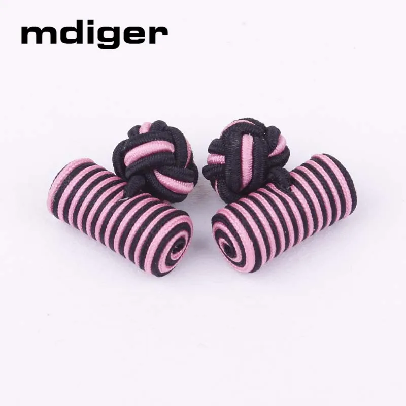 Mdiger брендовые Модные мужские запонки Классические двойные веревочные в форме