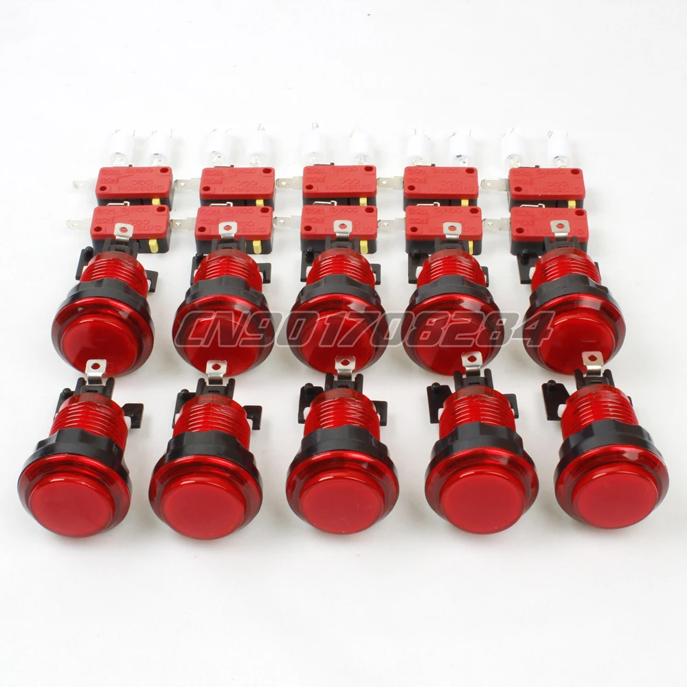 Новинка аркадные светодиодсветодиодный светильники 10 х30 мм кнопки с