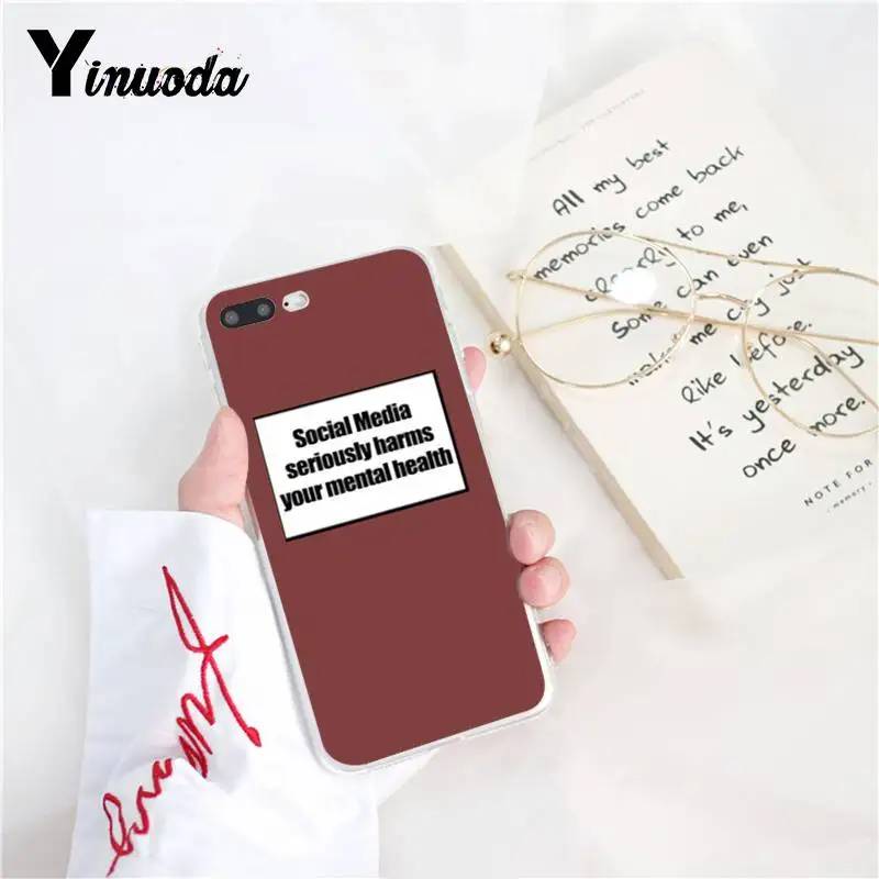 Yinuoda социальные сети серьезно вредят вашему душевному здоровью PhoneCase для iPhone6S6plus 7
