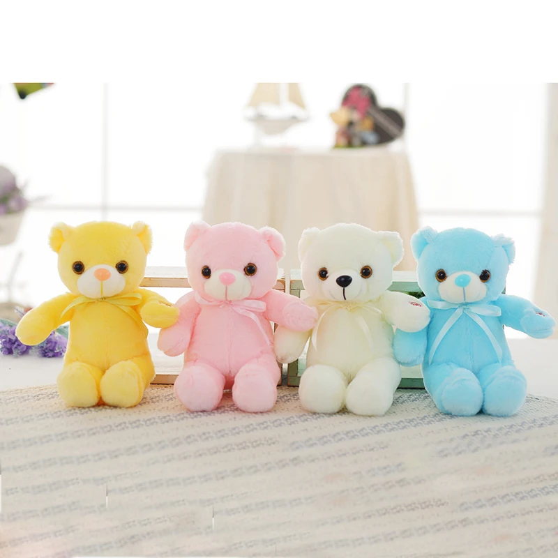 50 см креативный светильник ящийся светодиодный милый медведь мягкие животные