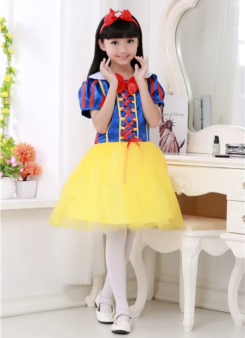 Детское платье принцессы на день рождения с повязкой голову для девочек детская