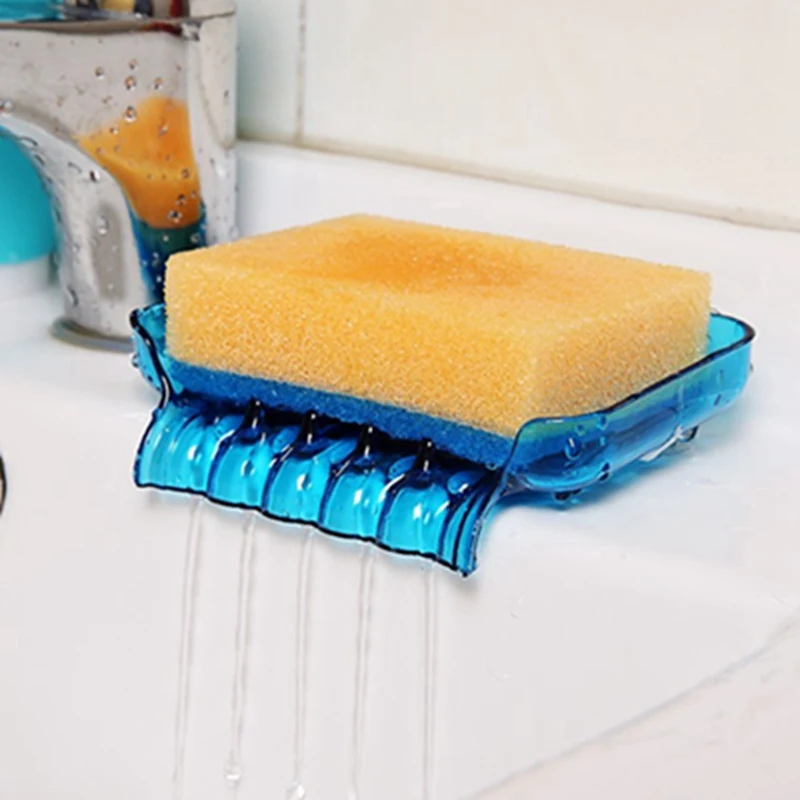 Цветной гибкий поднос для мыла Водопад дренажа в ванной комнате и душе четыре