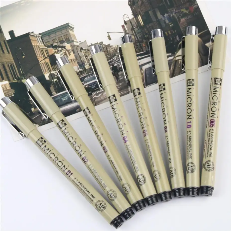 1 шт. отличное качество черный технический график ручка для рисования линий