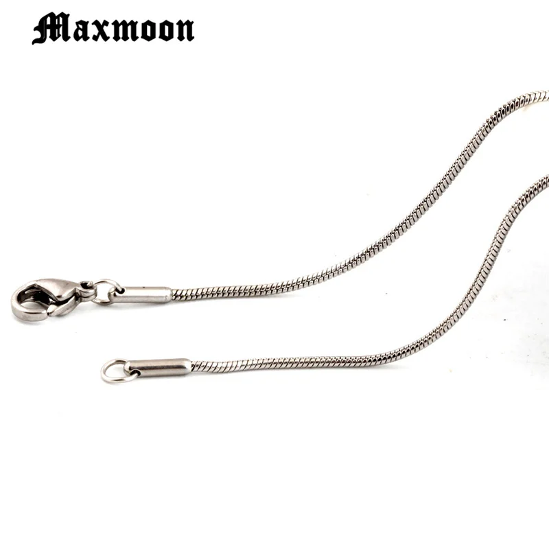 Maxmoon 10 шт./лот 316L цепочка из нержавеющей стали ожерелье Золото/сталь цвет ожерелья