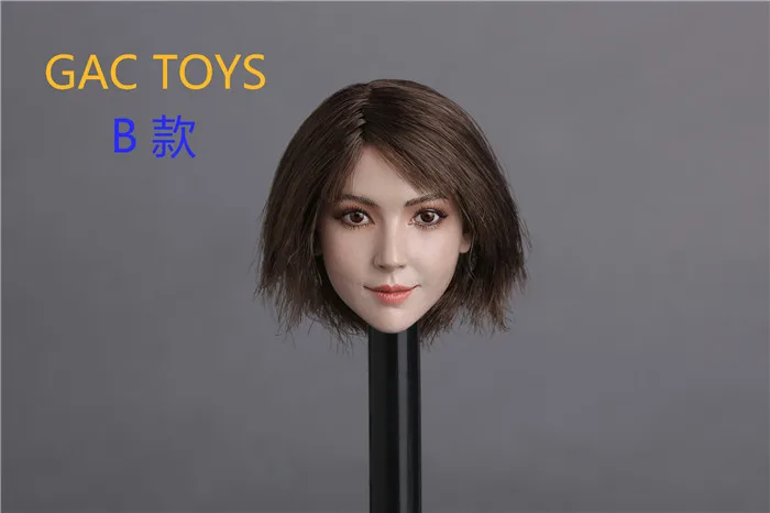 1/6 азиатская женская голова короткие волосы милая девушка для PHICEN Body GC011B|head sculpt|1/6