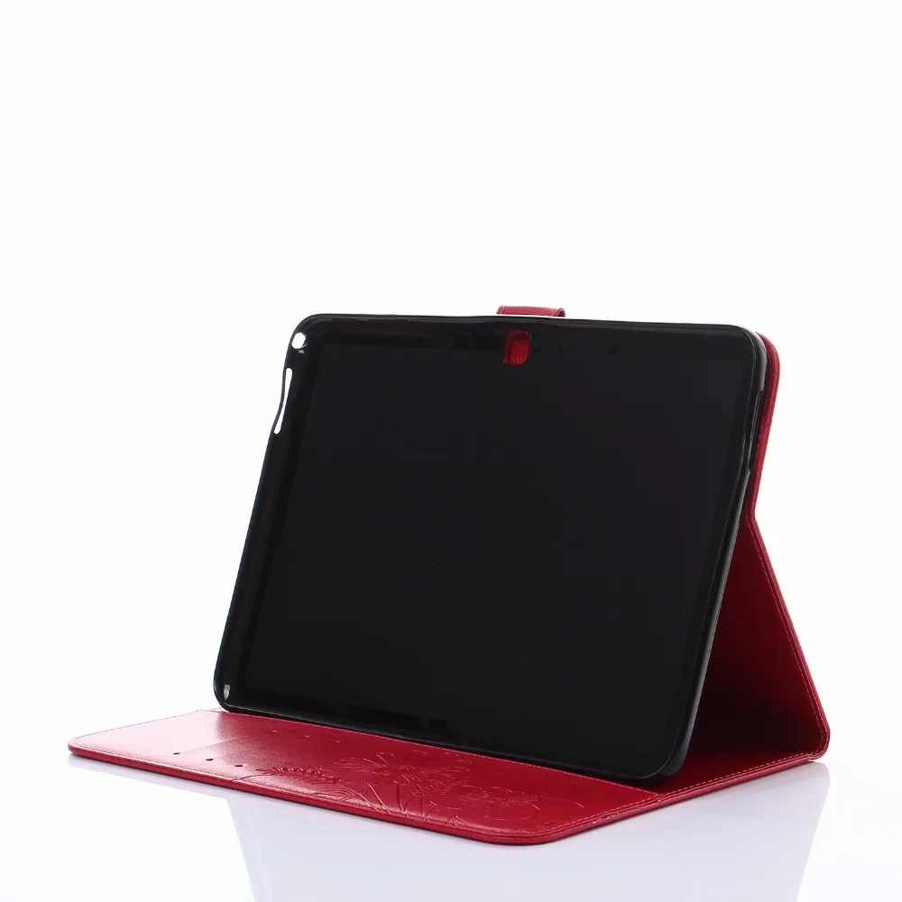 Планшет защитный чехол для samsung Galaxy Tab 4 Tab4 10,1 T530 T535 3D цветок из искусственной кожи мягкая ТПУ подставка смарт-чехол