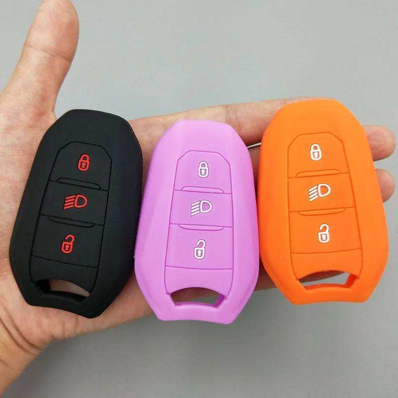 Для Peugeot 308 508 2008 3008 4008 5008 для Citroen smart remote 3 защитный силиконовый резиновый чехол