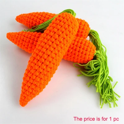 Carrot Горячее предложение! Распродажа! Фрукты овощи новорожденные фотографии реквизит милый Вязание крючком новорожденных наряды Аксессуары для моделирования - Цвет: Carrot