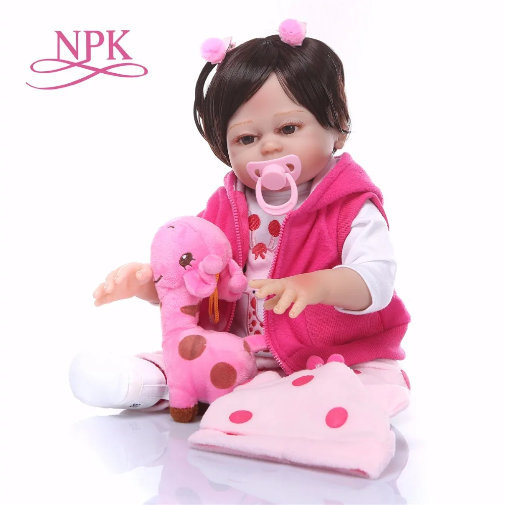 19 дюймов силиконовая кукла bebes Reborn Baby Touch настоящая Мода Детские подарки на день