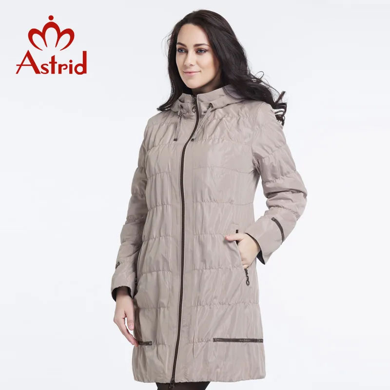 Астрид 2016 женщин тонкий слой высокое качество весна плащ с капюшоном флиса