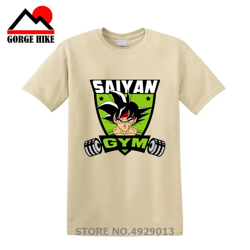 DB Z Super Saiyan Goku футболка для тренировок в тренажерном зале бодибилдинга с драконом