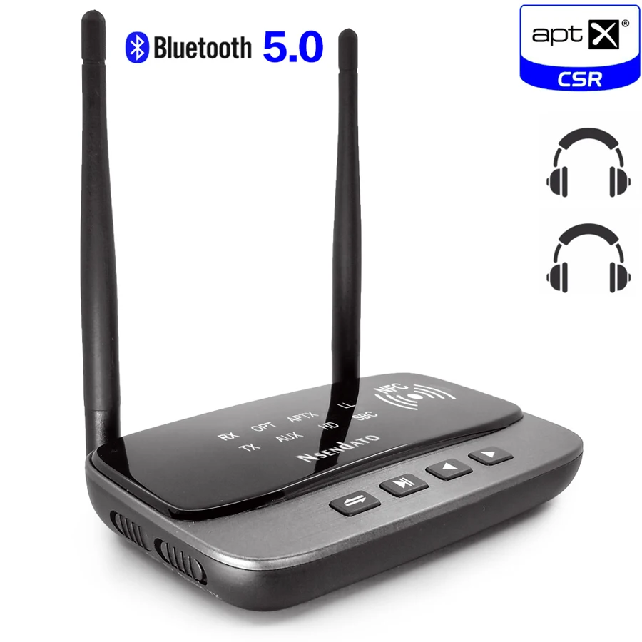 Большой диапазон NFC Bluetooth 5 0 передатчик приемник аудио адаптер APTX HD и низкая