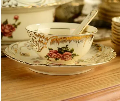 Бесплатная доставка европейская керамическая посуда чаша костюм Китай Пномпеня