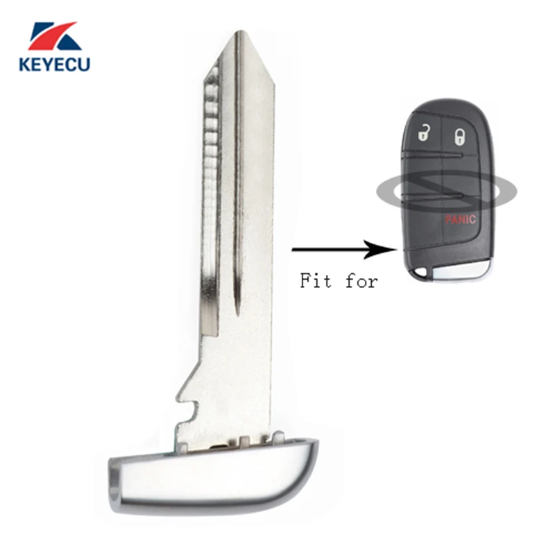 KEYECU 10X Замена смарт-пульта эмерженси вставка некропана Y159 для Jeep Chrysler Dodge M3N-40821302 on.