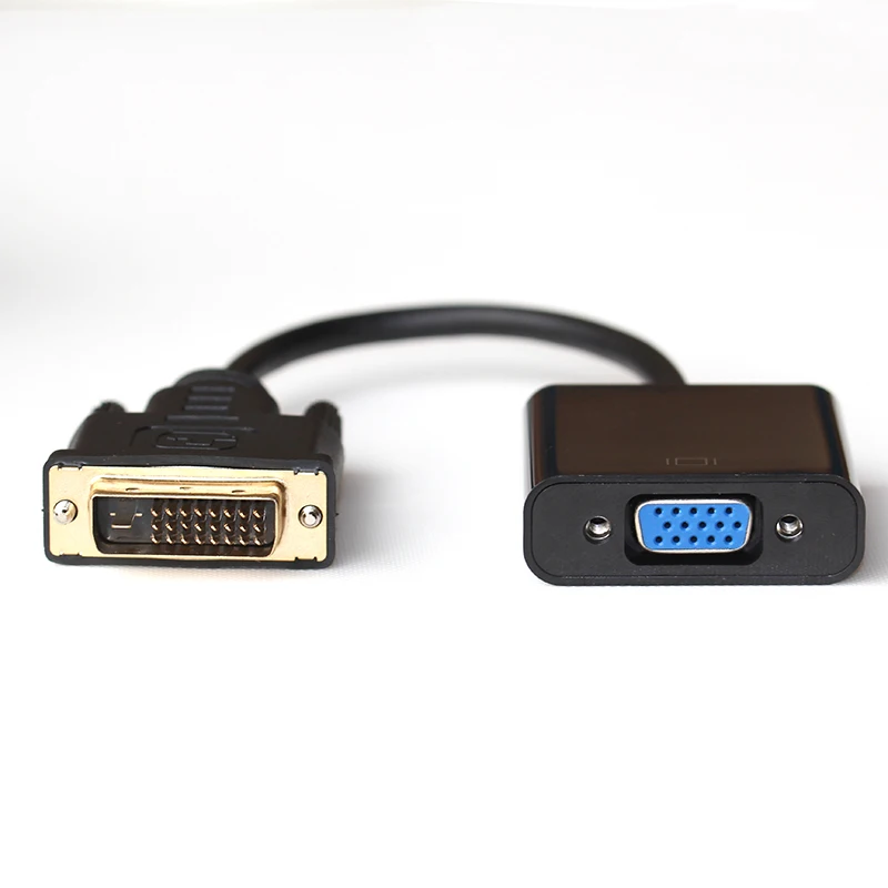 DVI-D Male to VGA Female Converter with IC for computer HDTV PC Laptop Projector |