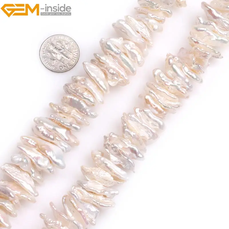 Жемчужные бусины с натуральным черным и белым жемчугом Biwa жемчужные для