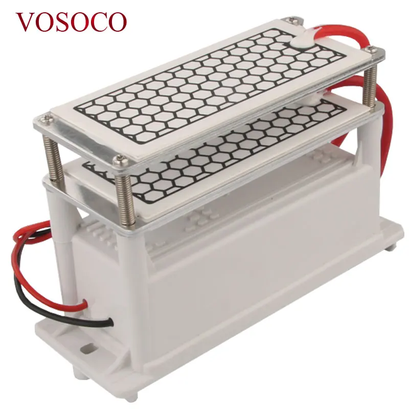 Ozone Generator 20g 220V double Ceramic Plate Ozonizer for water Air sterilize Purifier treatment Integrated ozone generator