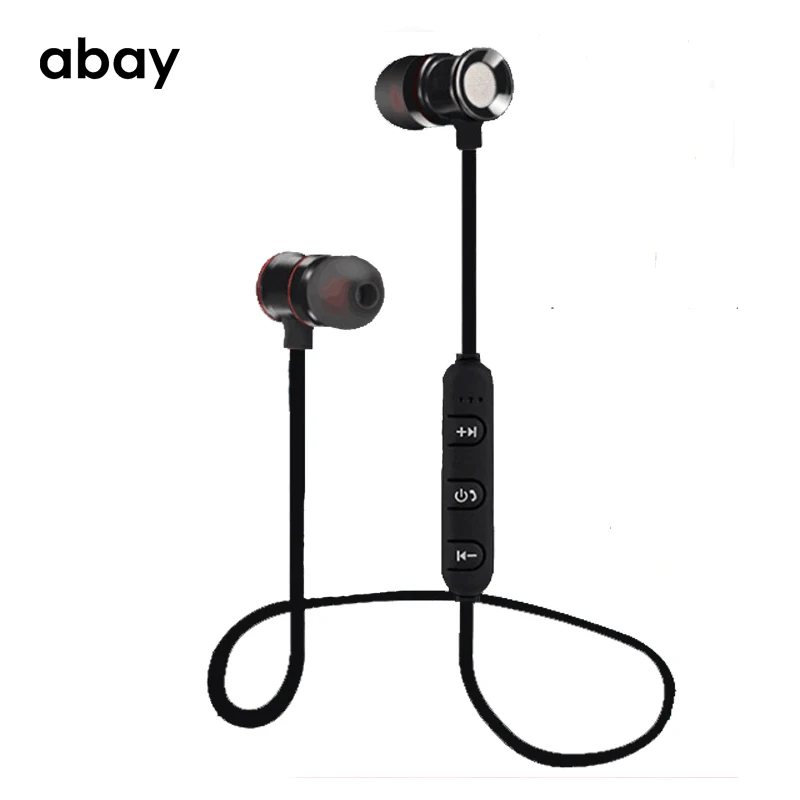 Bluetooth Беспроводные спортивные Hifi супер бас наушники с микрофоном магнитные bluetooth
