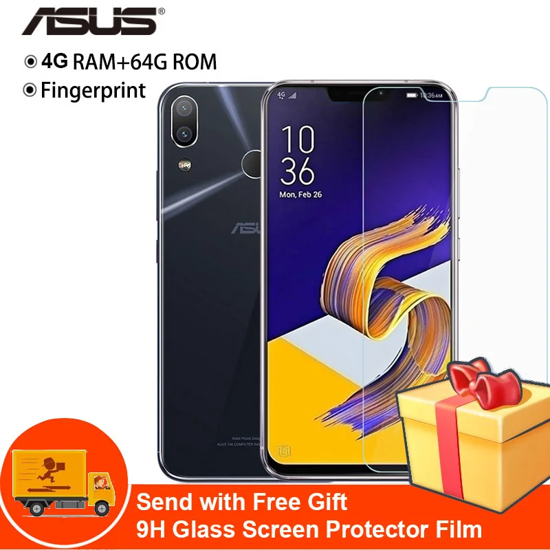 Смартфон Asus ZENFONE 5 4G ZE620KL Phablet на базе Android O 6 2 ''Восьмиядерный процессор Snapdragon 636