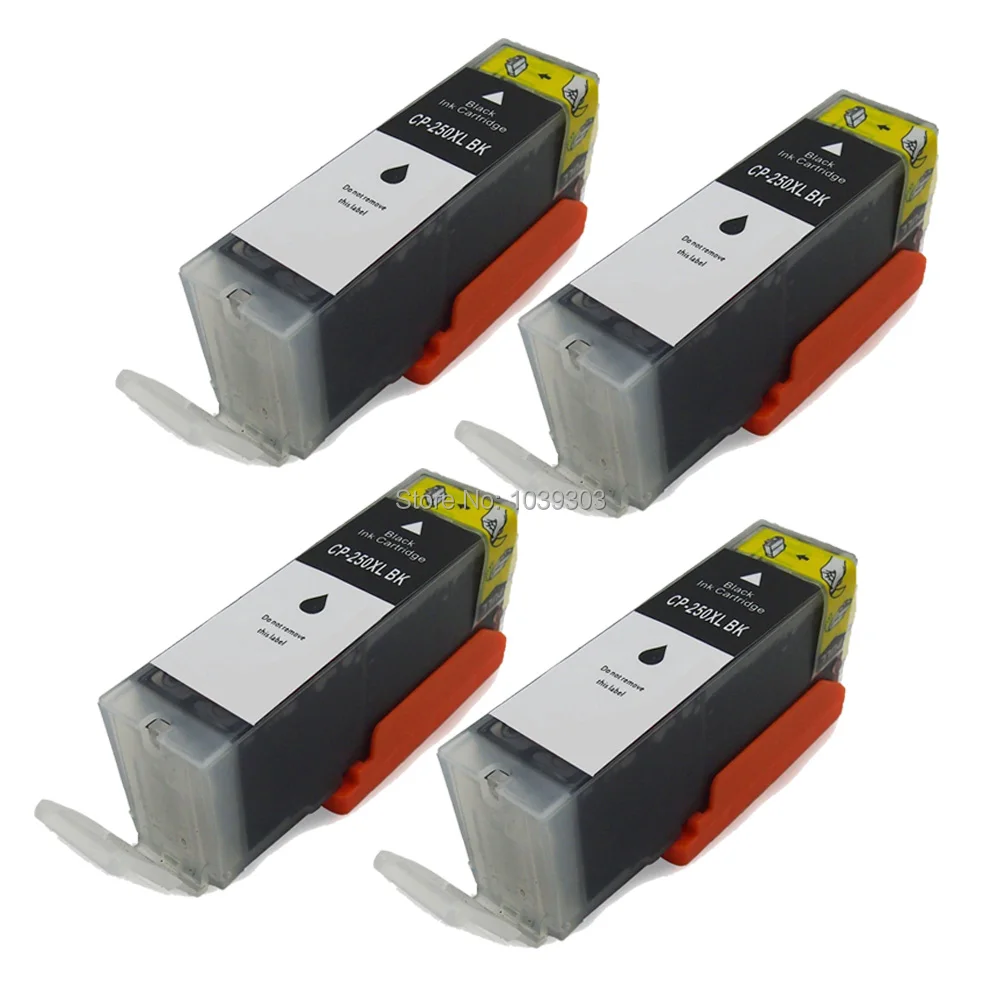 4x PGI-250XL черные чернила чип совместимый для Canon PIXMA MG39587 MG58951 MG5420 MG5422 MG5520 | Компьютеры