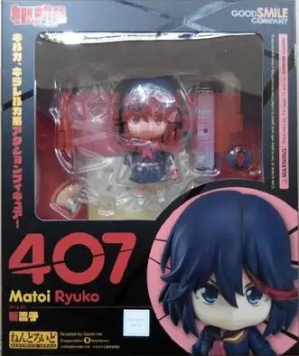 С коробкой KILL la KILL фигурка матой Рюко#407 Nendoroid ПВХ Фигурки игрушки Модель " 10 см
