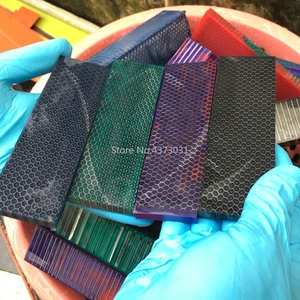 Ручка для ножа C-Tek 120x40x8 мм, материал для самостоятельной сборки, полимерный материал, змеиная текстура, сотовый узор, ручка для рогатки, 2 штуки