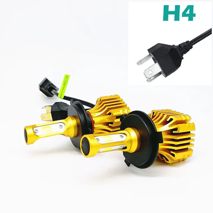 LDDCZENGHUITEC H4 H7 H11 9005 9006 светодиодный фар автомобиля лампы 6500 К 72 Вт/пара (Подол короче