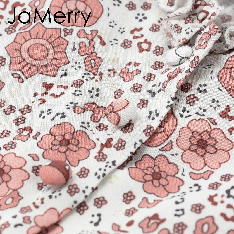 JaMerry Boho Сексуальный комплект из двух частей короткое платье для женщин Цветочный
