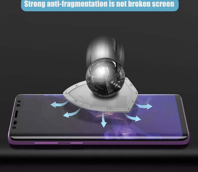 20D полное покрытие Гидрогелевая Защитная пленка для samsung Galaxy S8 S9 A6 A8 Plus Защита экрана для samsung Note 8 9 не стекло