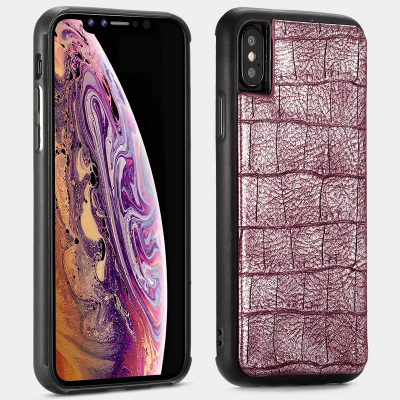 WHATIF 2 в 1 съемный чехол-кошелек для iPhone X Xr Xs Max слоты карт роскошный кожаный чехол
