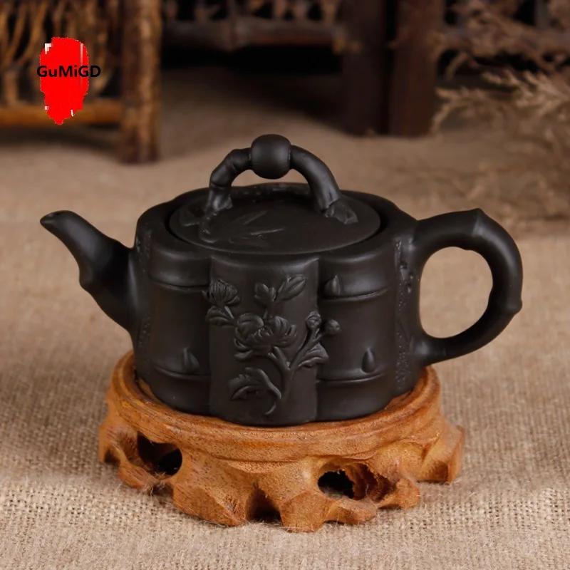 Yixing ручная работа фиолетовый песок чайник маленький объем красивый горшок сырая