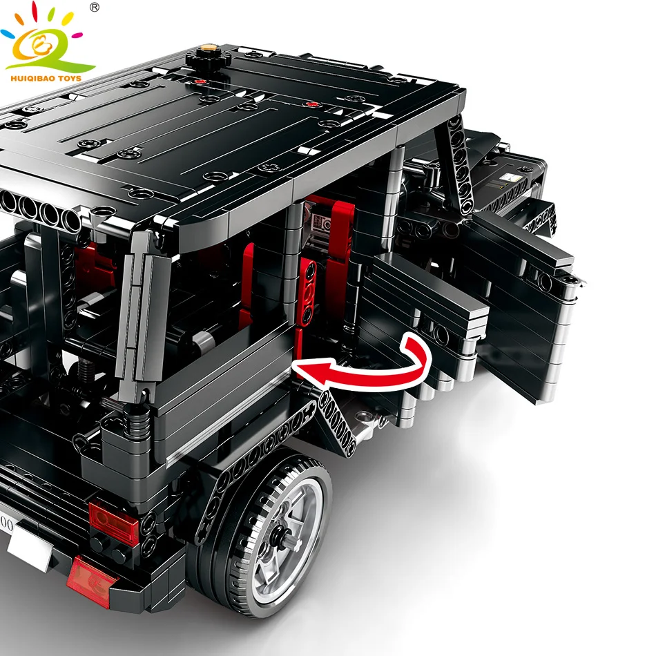 HUIQIBAO игрушки 1343 шт g-класс Спортивный Автомобиль SUV строительные блоки для детей