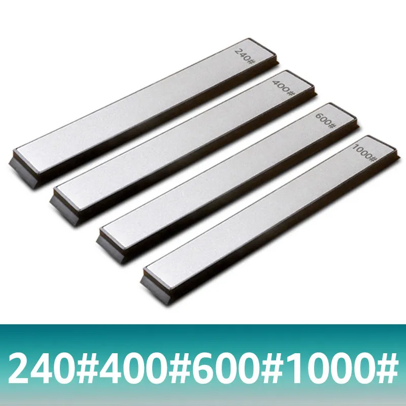 Girt240-400-600-1000 Алмазный Ножи точильный камень 240 400 600 1000# Грит с фиксированным углом Ножи точилка камни Точильщик точильный камень панели инструментов - Цвет: Girt240-400-600-1000