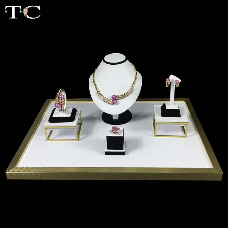 Демонстрационная Подставка для ювелирных изделий из нержавеющей стали Белый