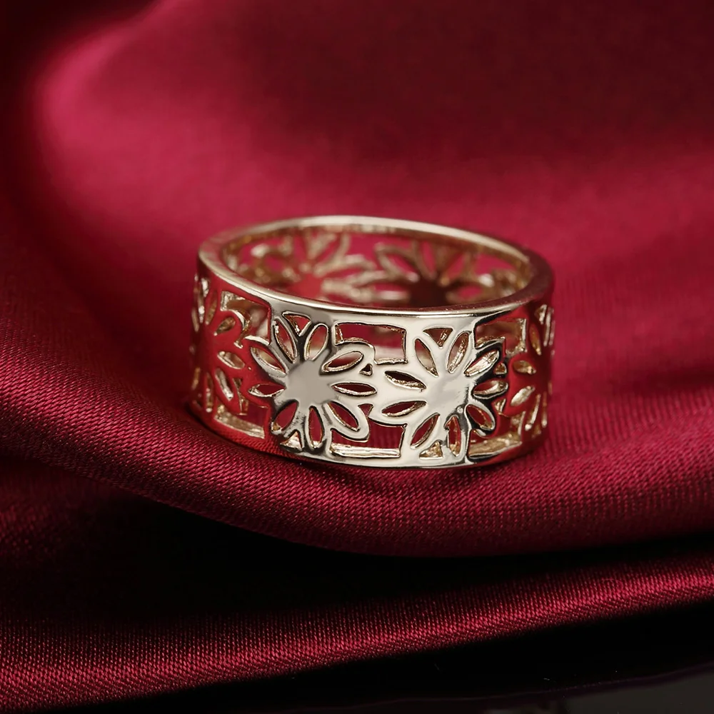 Оптовая продажа красивых милых модных желтых женских колец с кристаллами