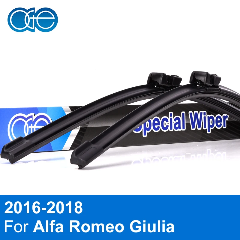 

Щетки стеклоочистителя для Alfa Romeo Giulia 2016 2017 2018 высокое качество резиновые лобовое стекло автомобильные аксессуары