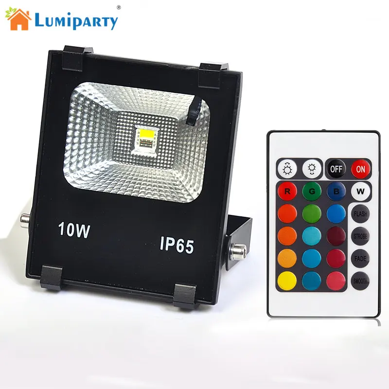 LumiParty высокое Мощность 10 Вт RGB светодиодный лампы проект Водонепроницаемый