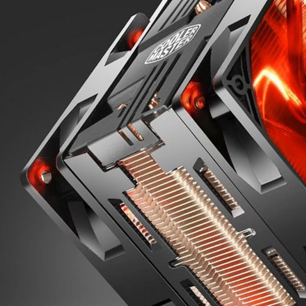 Хороший com тихий 4 тепловые трубки cpu воздушный охладитель контроль температуры 120 мм PWM вентилятор охлаждения