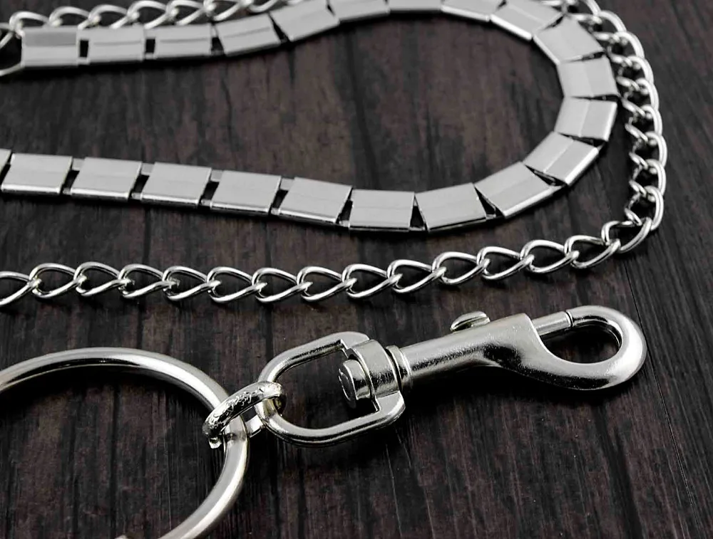 Двойная Цепочка велосипедный тракер брюки брелок джинсовый кошелек цепочка #12 YL