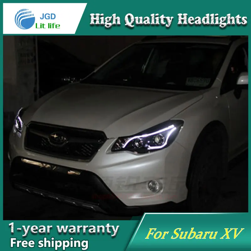 JGD автомобильный Стайлинг Головной фонарь для Subaru XV фары 2011- светодиодный фары DRL H7 D2H Hid вариант Ангел глаз биксеноновый луч